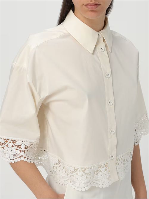 Camicia Twinset in cotone con ricami TWINSET | TT2093/00282